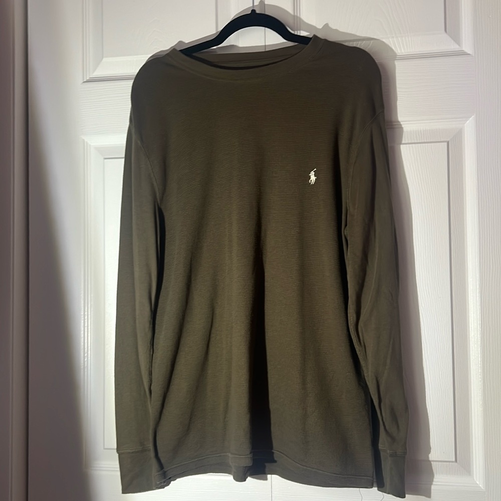 Men’s dark green Ralph Lauren polo shirt in size Large